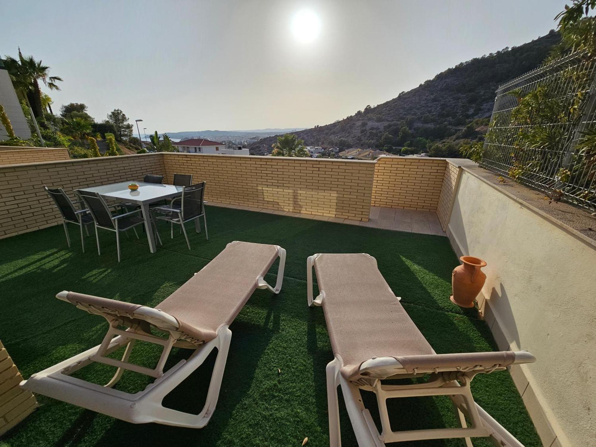 Апартаменты Duplex Moderno 3 Hab Parking, Vistas Al Mar Y Terraza Сиджес Экстерьер фото